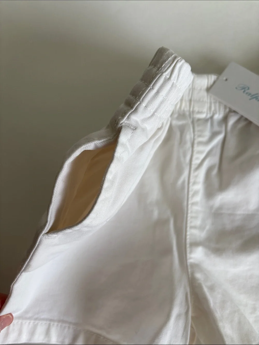 NWT Ralph Lauren Boy Baby Toddler White Shorts Size 12 Months